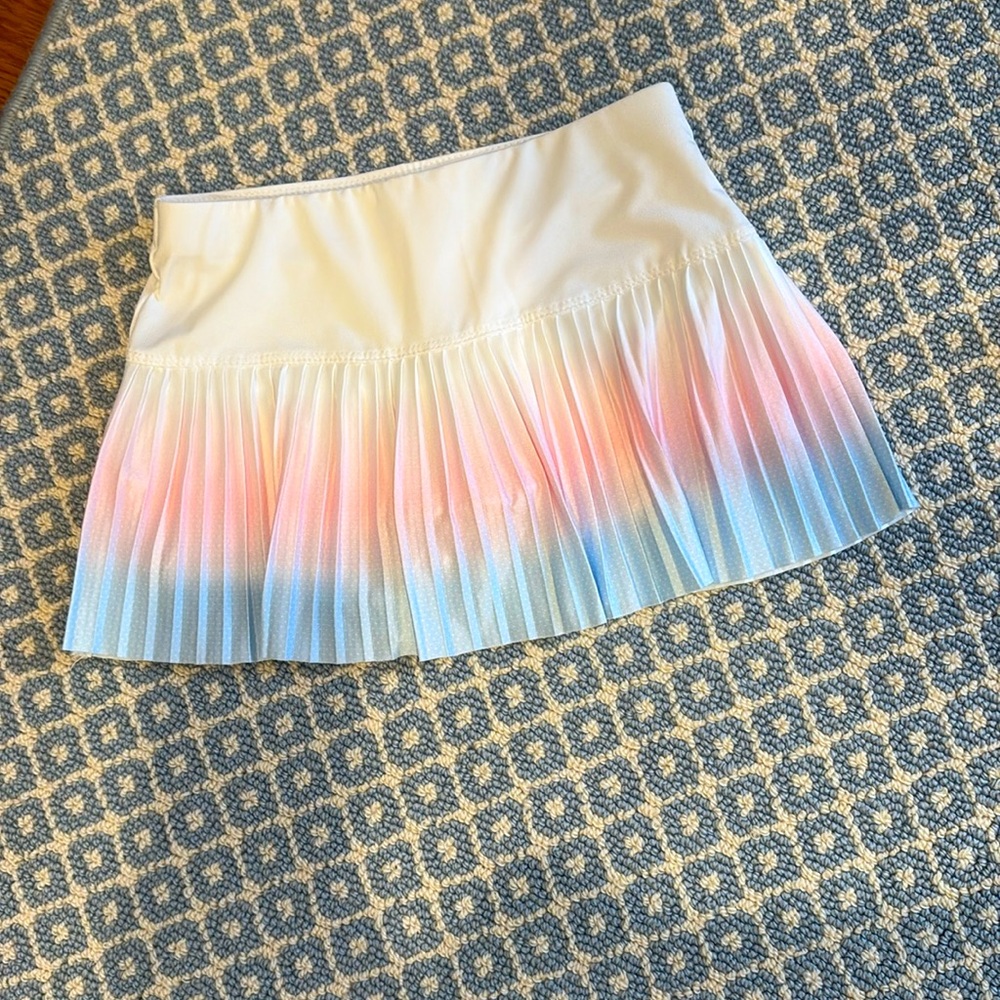 Lucky in Love tennis skirt ombré pattern XS